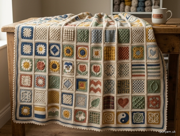 The 100 Granny Sampler Blanket