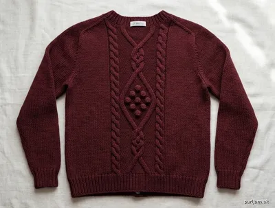 Stitch chart guide image for Gothic Rose Cardigan