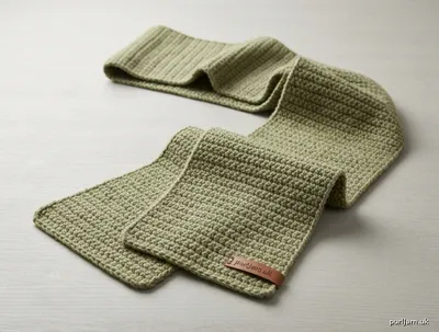 Stitch chart guide image for Simple Single Crochet Scarf