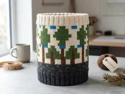 Stitch chart guide image for Twilight Forest Cowl