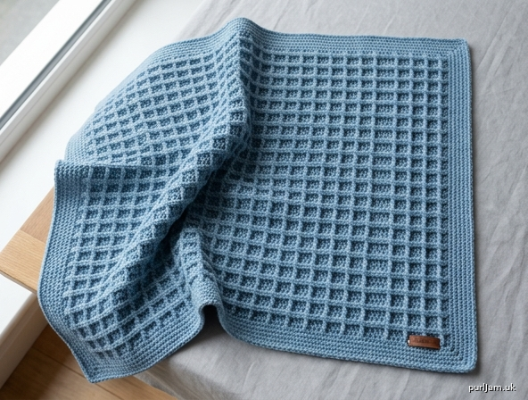 Generated preview image for Waffle Stitch Baby Blanket