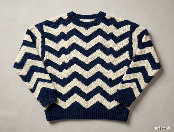 Zigzag Striped Pullover