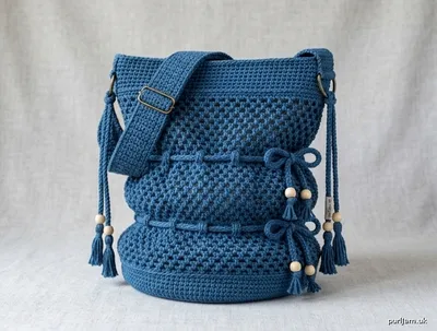 Stitch chart guide image for Scrunchie Mesh Market Tote