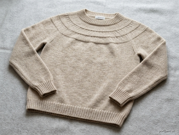 Cosy Circular Yoke Pullover Flat Bed Machine Knit