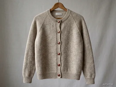 Stitch chart guide image for Classic Ladies’ Stocking-Stitch Cardigan