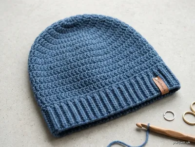 Stitch chart guide image for Basic Crochet Beanie