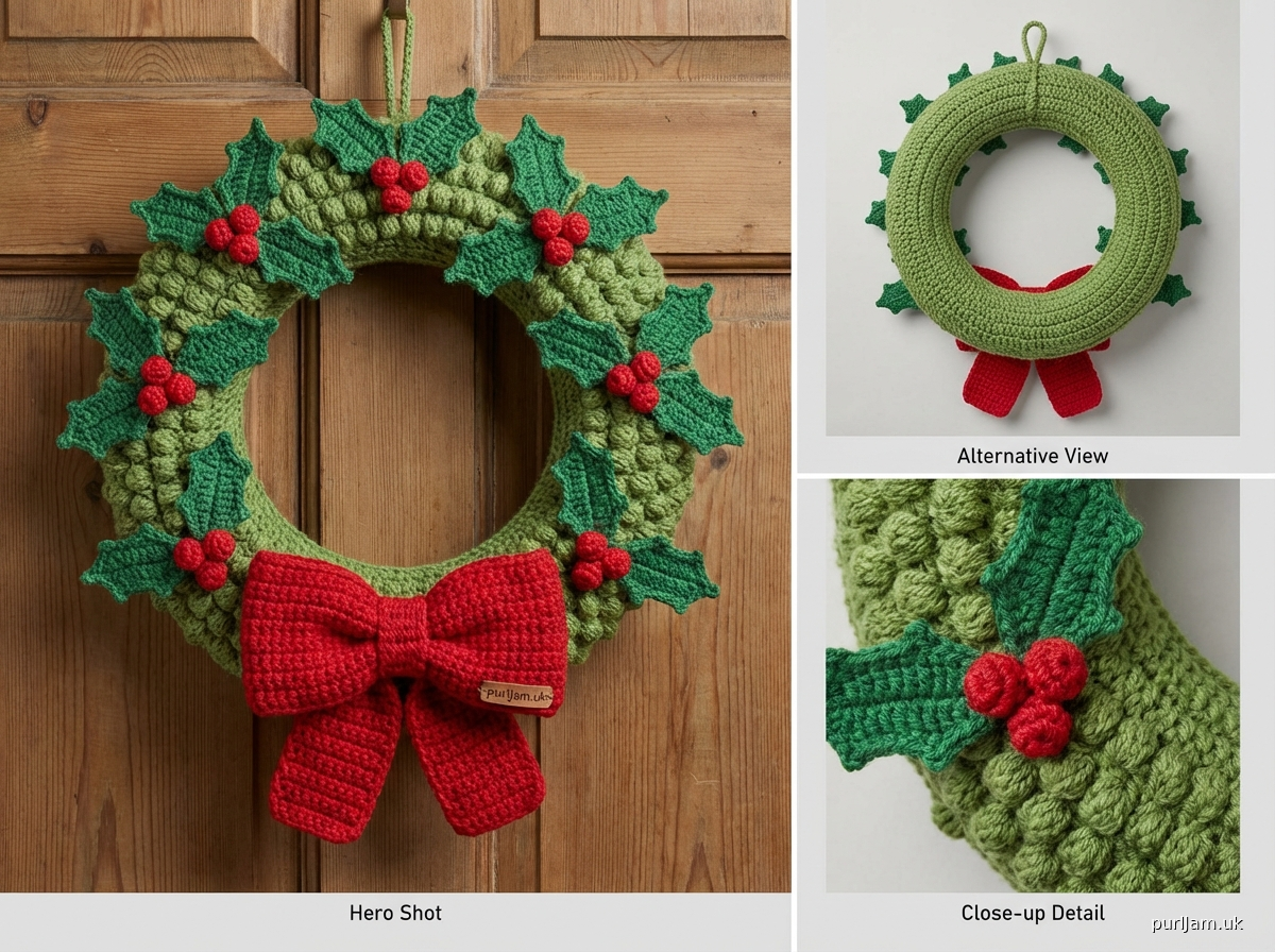 Christmas Wreath Crochet Pattern