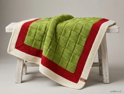 Stitch chart guide image for The Grinch Throw