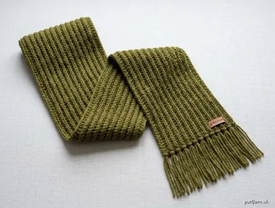 Stitch chart guide image for Easy Ribbed Scarf
