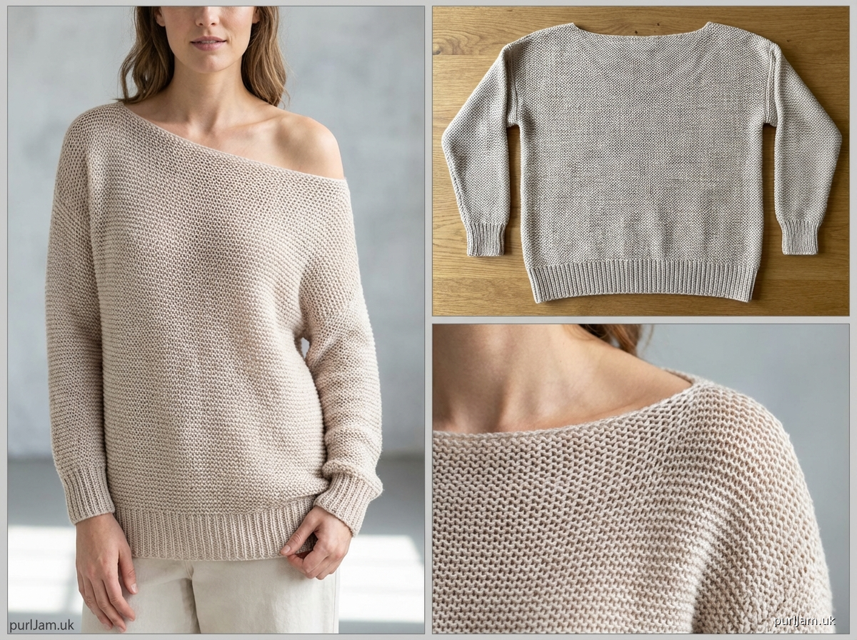 Off Shoulder Slouchy Pullover