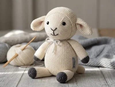 Stitch chart guide image for Sebastian the Cuddle Lamb