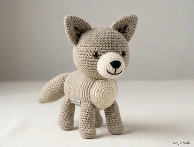 Stitch chart guide image for Simple Shapes Coyote Amigurumi