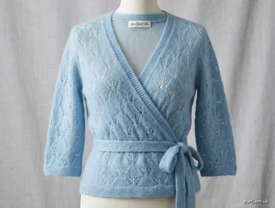 Stitch chart guide image for Butterfly Ballerina Wrap Top