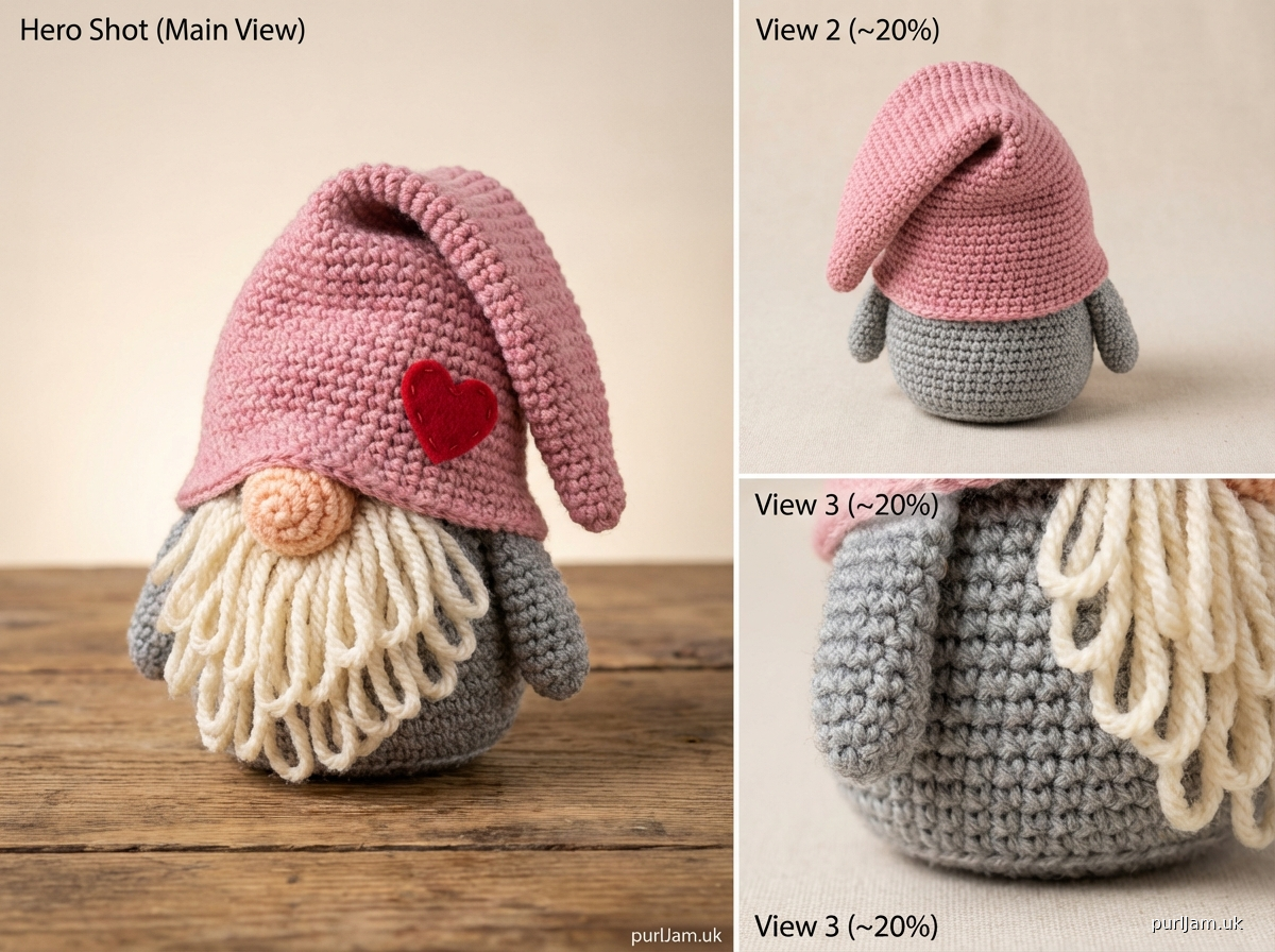 Valentines Gnome Crochet Pattern