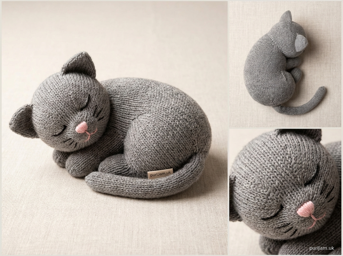 Sleepy Kitten Knitting Pattern