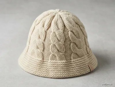 Stitch chart guide image for Chunky Cable Winter Bucket Hat