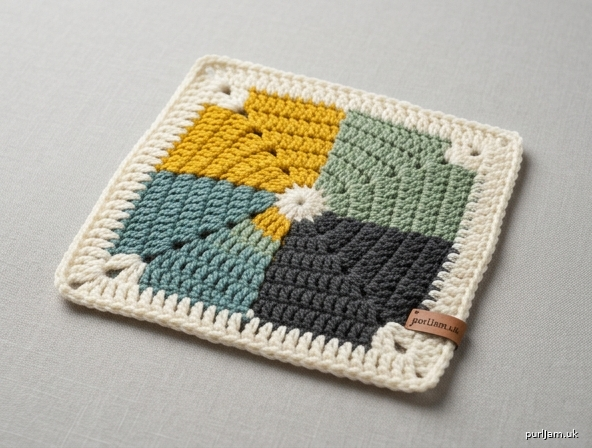 Ten Square Sampler Granny Afghan