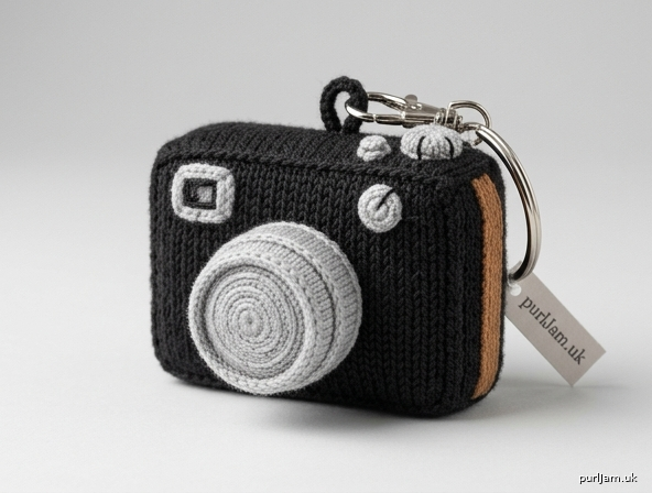 Vintage Mini Camera Keychain