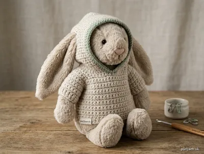 Stitch chart guide image for Bunny Snuggle Hoodie