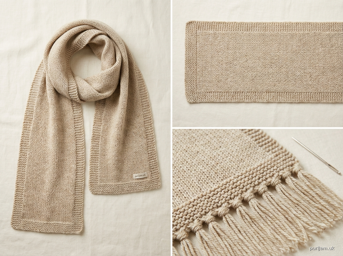 Classic Stocking Stitch Scarf