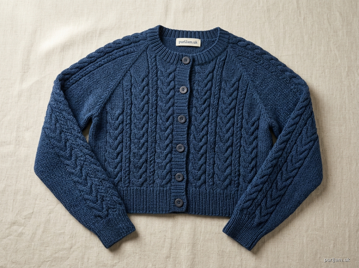 Braided Rope Cabled Cardigan