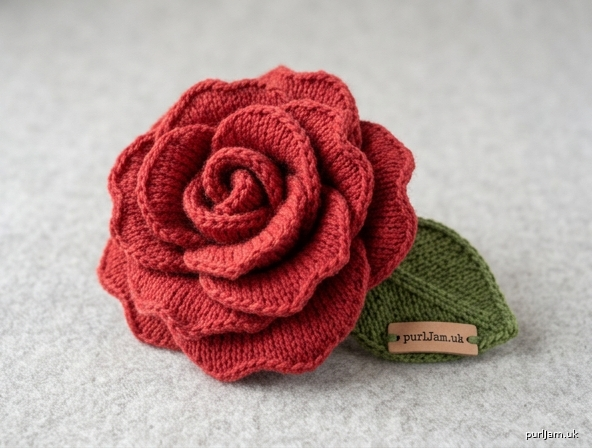 The Garden Rose A Beginners Knitted Bloom