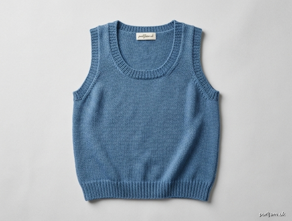 Relaxed Scoop Neck Knit Tank Top