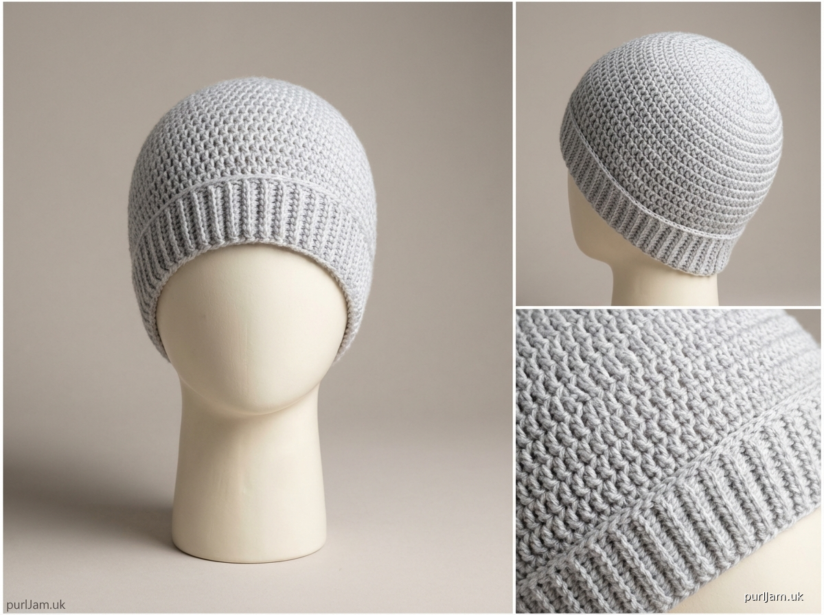 Moon Helmet Crochet Beanie