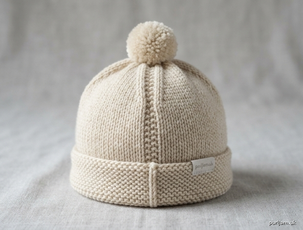 Beginners Newborn Hat With Turn Up Brim