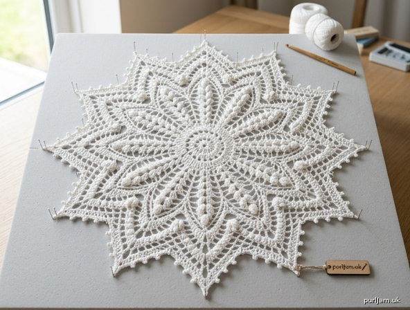 Giant Draguna Inspired Lace Snowflake
