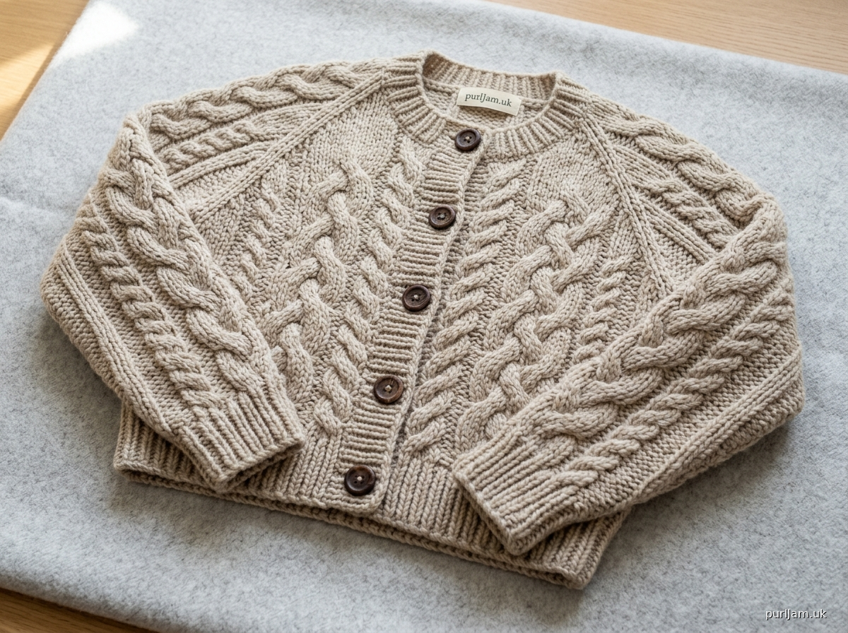 Zero Filler Interlocking Cable Cardigan