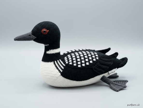 Generated preview image for Common Loon Amigurumi Crochet Pattern