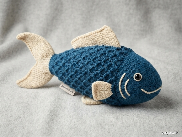Fingering Weight Knitted Fish Amigurumi Pattern