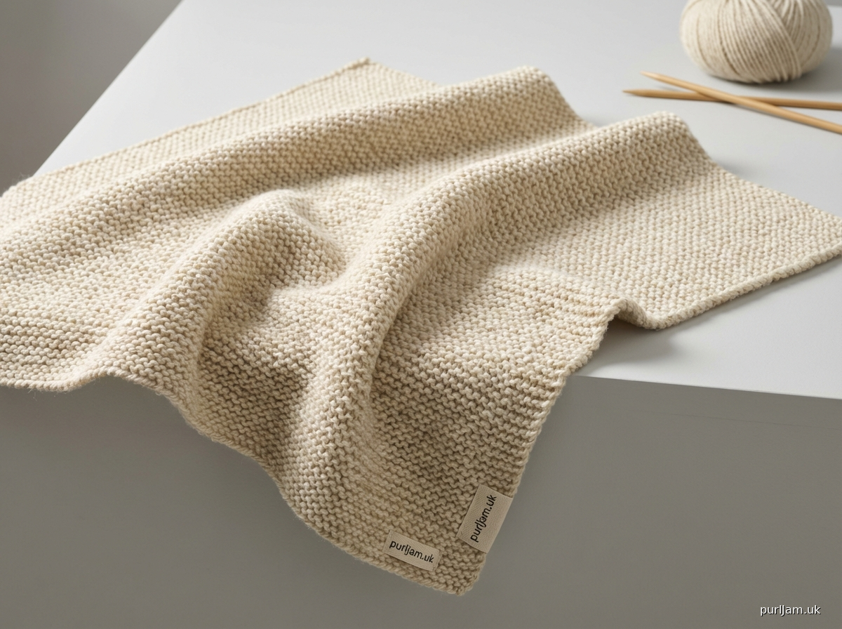 Beginner Garter Stitch Baby Blanket