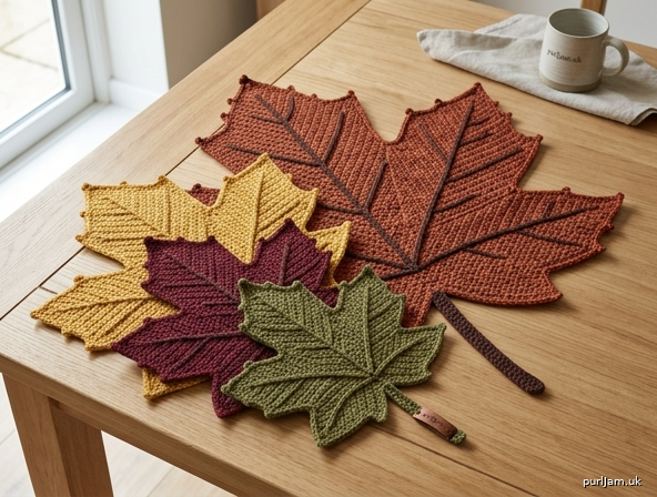 Golden Maple Leaf Table Cover