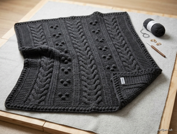 Avalanche Cable Bobble Blanket