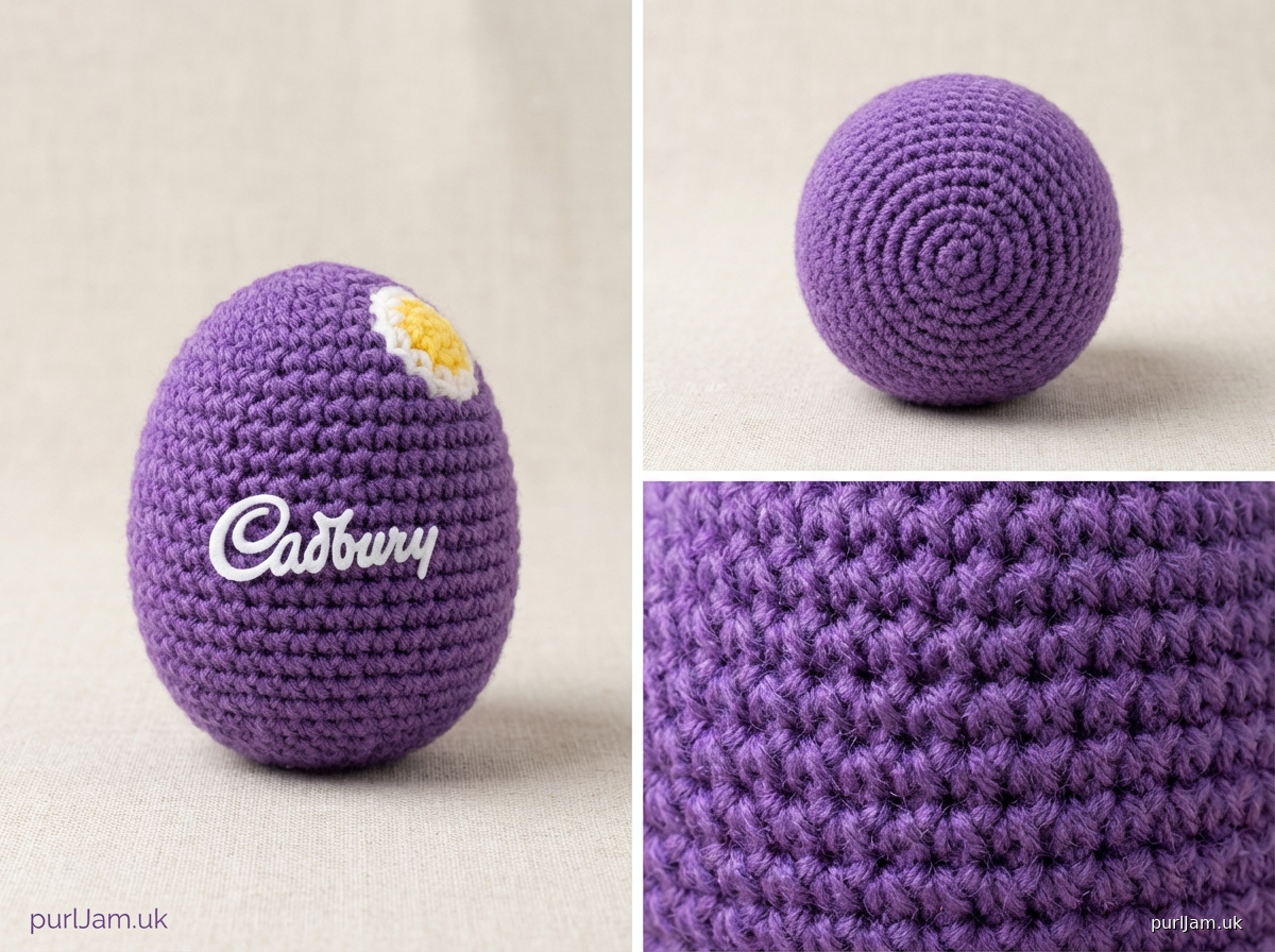 Cadbury Creme Egg Crochet Pattern