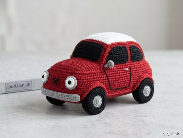 Generated preview image for Fiat 500 Amigurumi Car