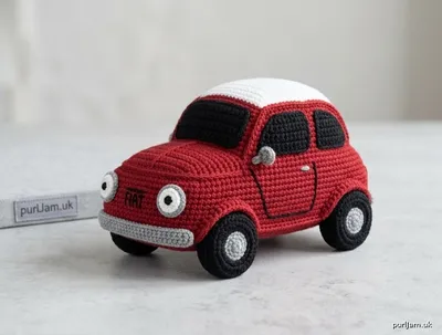 Stitch chart guide image for Fiat 500 Amigurumi Car