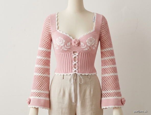 Rosaline Sweetheart Crop Top
