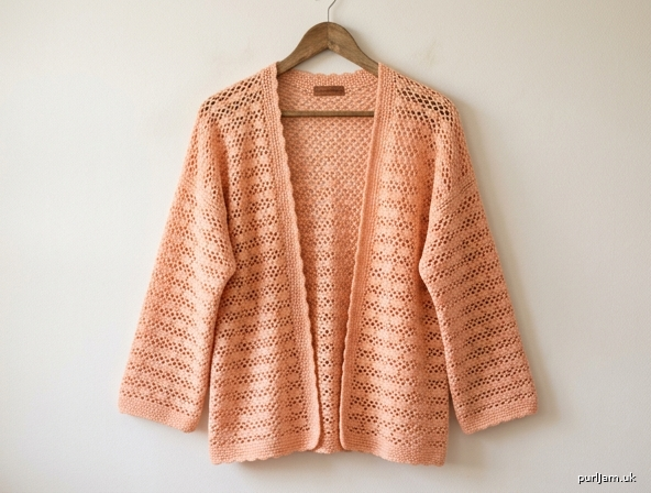 Peach Blossom Lace Cardigan