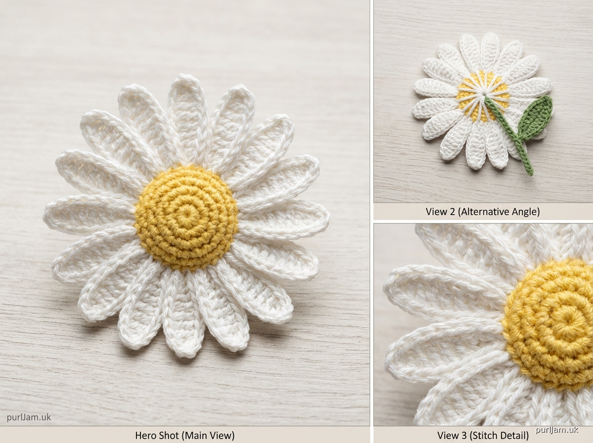 Daisy Flower Crochet Pattern