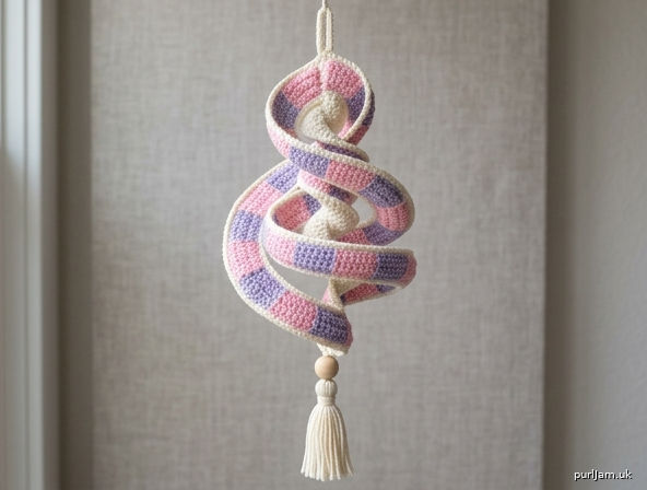 Blush Lavender 3 Tier Spiral Wind Spinner