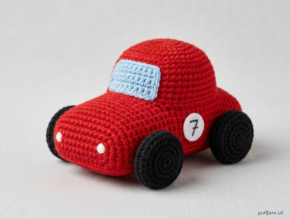 Mini Racing Car Crochet Pattern