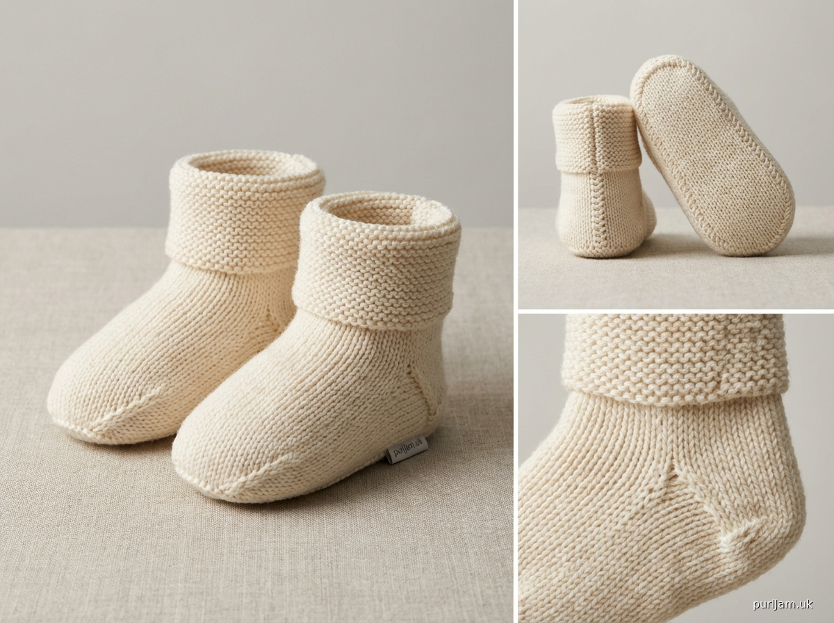 Modern Envelope Baby Booties