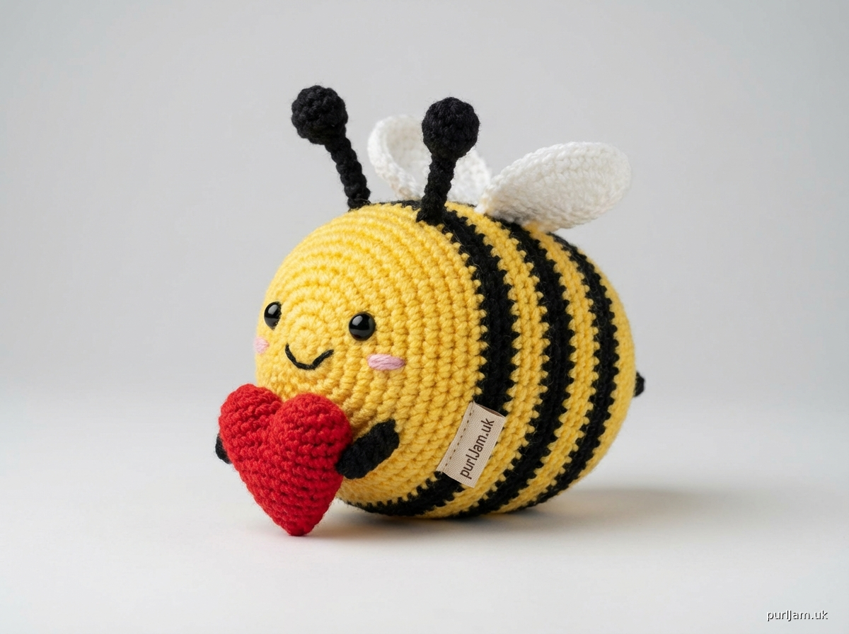 Valentine Bee Crochet Pattern