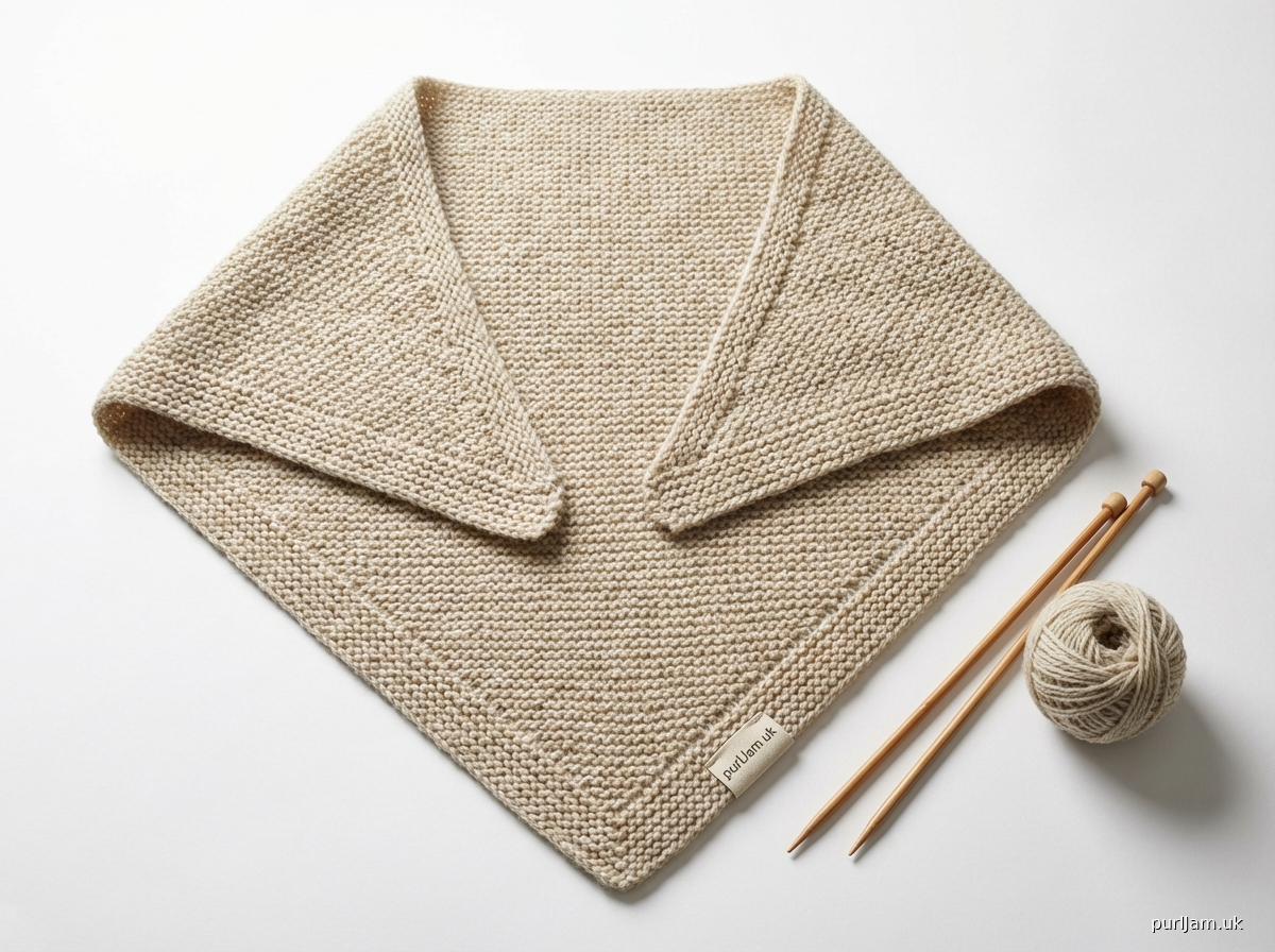 Sideways Triangular Textured Scarf