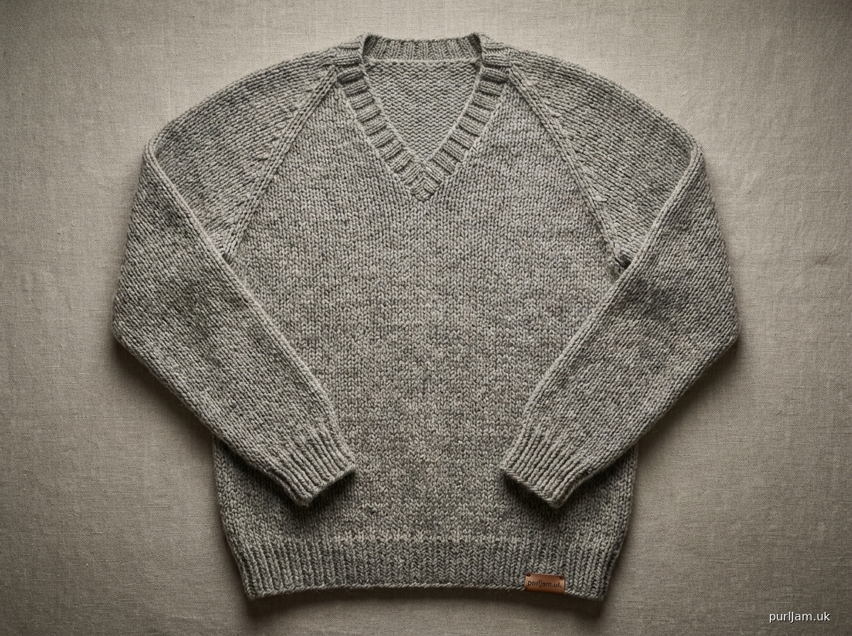V Neck Raglan Pullover