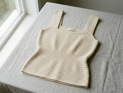 Stitch chart guide image for Fitted Silhouette Tank Top