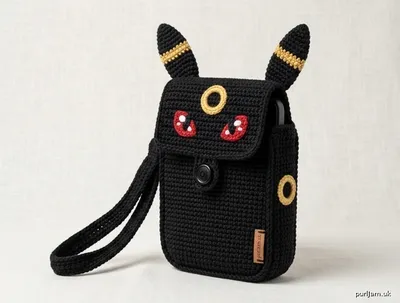 Stitch chart guide image for Umbreon-Inspired Crochet Phone Bag